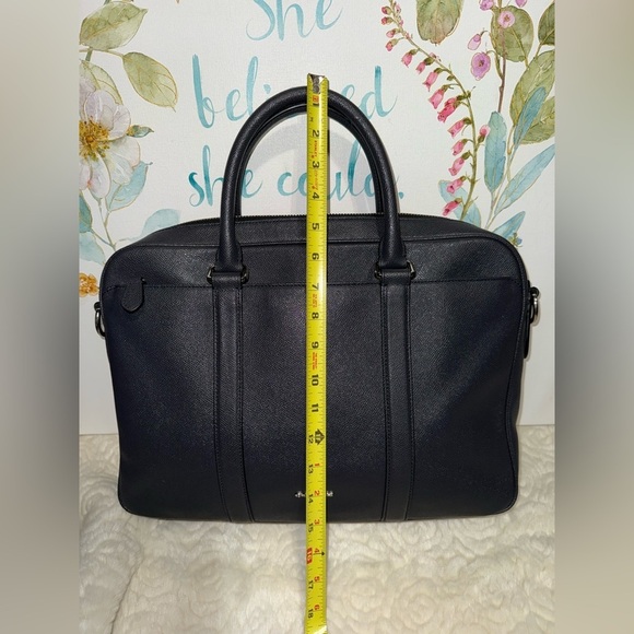 Coach Perry Slim Briefcase in Dark Blue - Picture 11 of 14